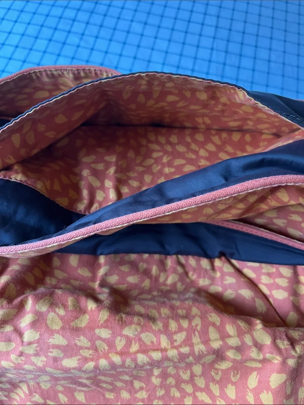 Fantastic College Fossil Quilted Brown Laptop Messenger Bag with Orange Trim